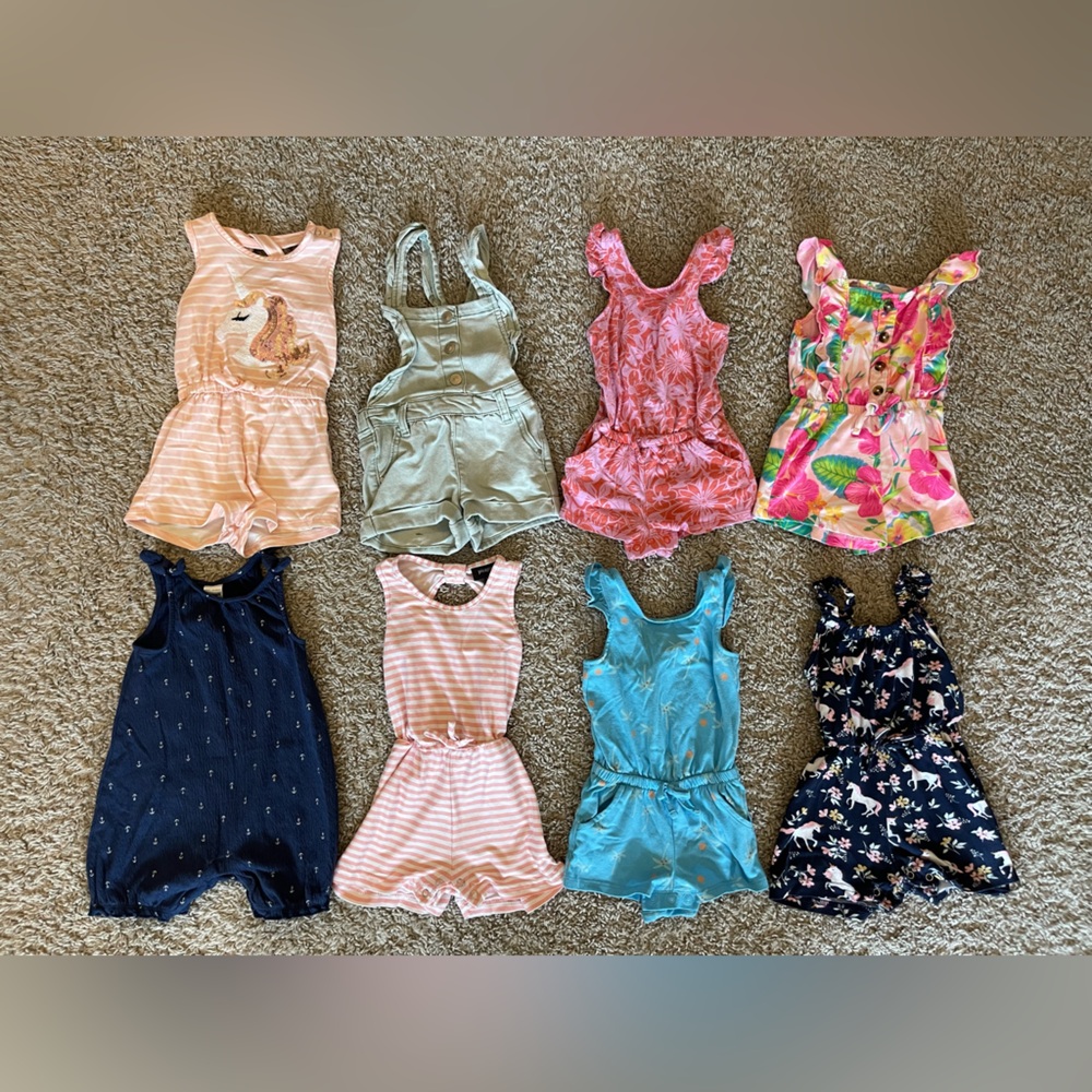 Assorted 12M Baby Girl Rompers